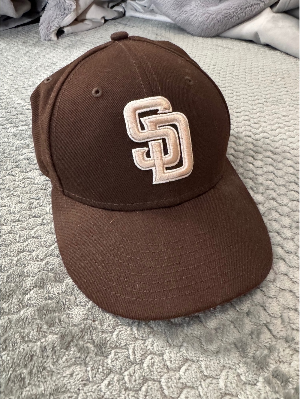 New Era San Diego Padres Brown 59FIFTY Fitted Baseball Cap Hat Size 7 1/8